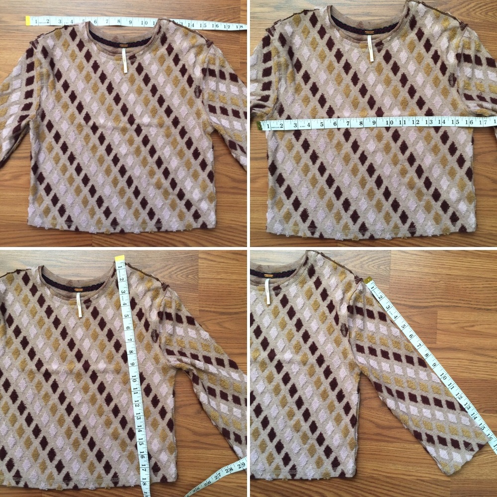 Free People • Diamond Textured Patch Sweater Top - Picture 8 of 9